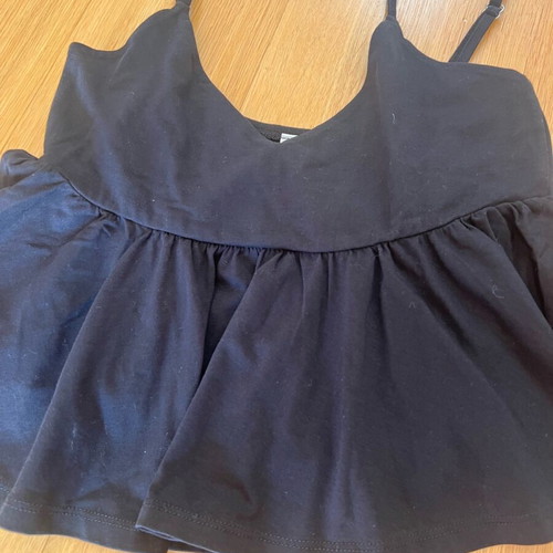 Pink Woman cotton blouse black, like new, size S