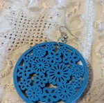 Single soft earring used, blue