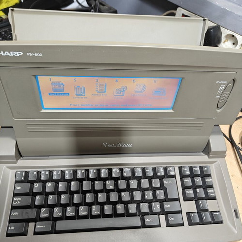 Sharp FW-600 vintage word processor used, fully functional