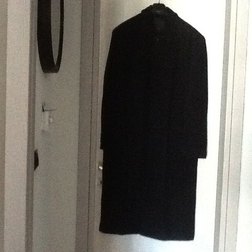 Martin men's coat new, black, size XL, pure wool
