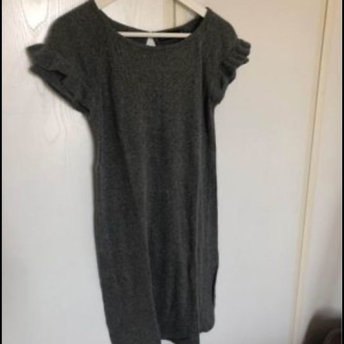 zara grey wool dress Gabriela Hearst - Seymore Knit Midi Dress in Heather Grey Merino Wool Cashmere - Heather Grey - M