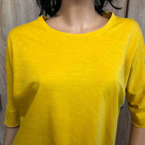 Noshame yellow blouse, size M, 100% cotton