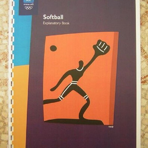 Athens 2004 Olympic Games explanatory softball book like new