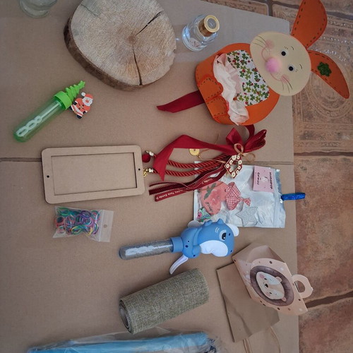 Craft supplies set for gift making and crafts
