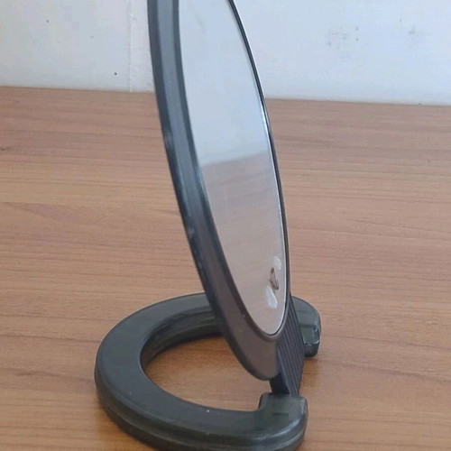 Double-Sided Mirror with Normal and Magnifying Side, Like New