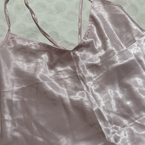 Vintage satin pajama set used, pink, sizes S/M