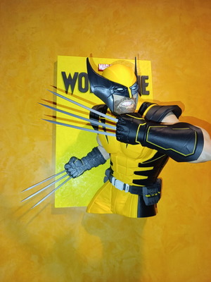 Wolverine 3D стенен плакат Marvel декоративен с дълбочина