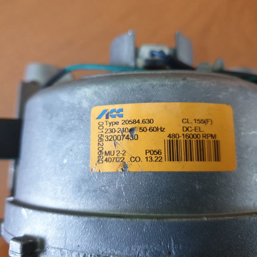 Washing machine motor used, genuine Acc type 20585.630