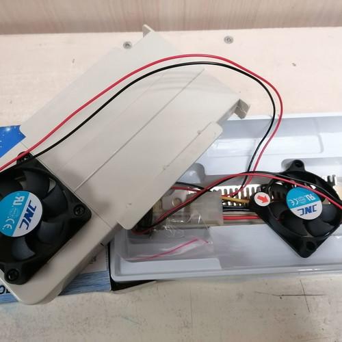 Cooling card for computer case new with 2 fans