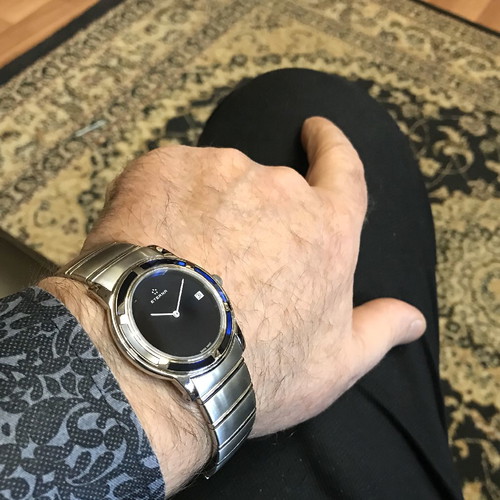 Eterna watch new unisex with blue-black dial and sapphire crystal