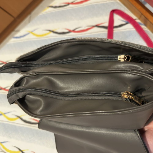 Backbag gray fabric backpack like new