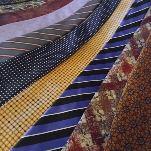 Ties used, various Italian, French, Greek, silk and polyester