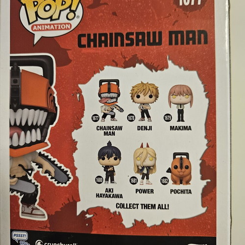 Chainsaw Man #1677 Chase Funko Pop used with box damage