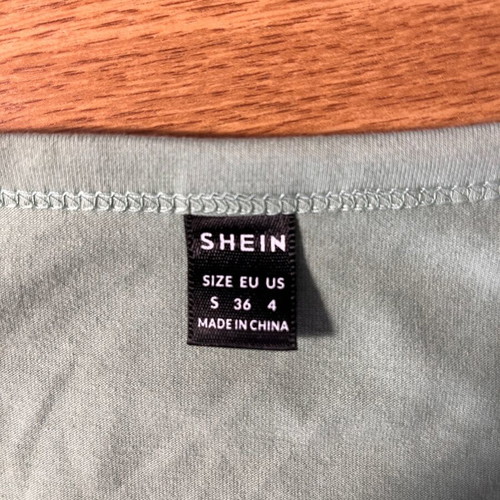 Shein green top like new, size S