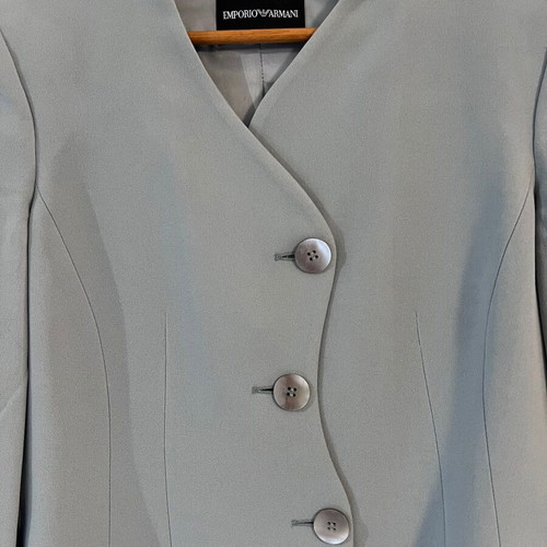 Emporio Armani women's mint turquoise jacket