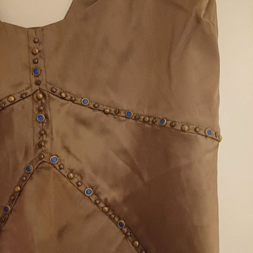Guess silk top and gold evening Zara pullover like new size Large