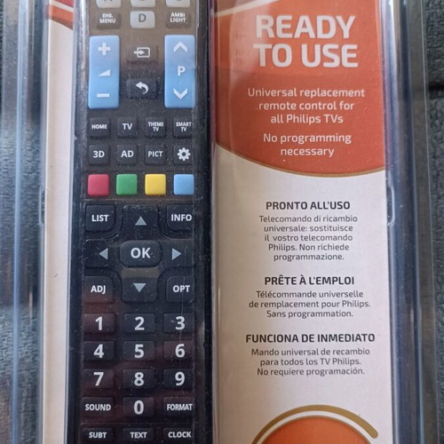 Philips TV remote control, compatible with models from 2000 onwards
