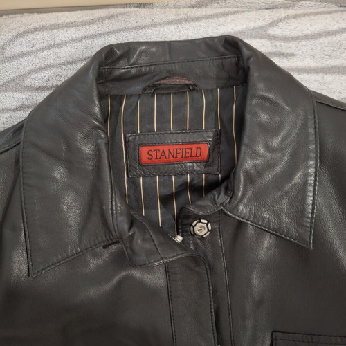 Stanfield leather jacket, black, size XL