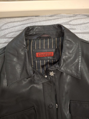 Stanfield leather jacket, black, size XL
