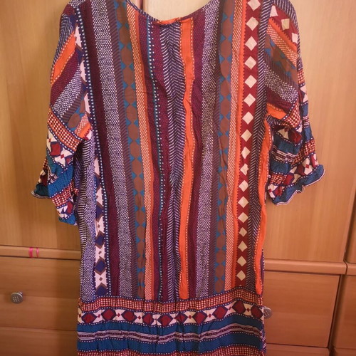 Fullah Sugah Boho tunic dress, multicolor, M/L