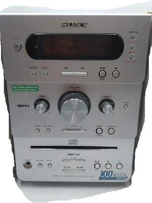 Sony CMT-GPX7 sound system used, central unit only, line in