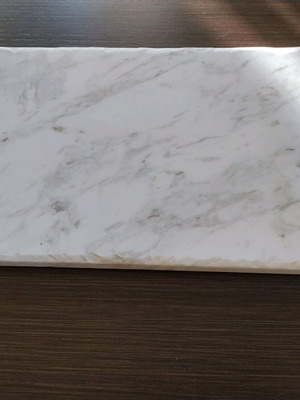 Marble tray new decorative with black handles 20×38cm