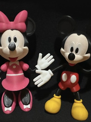 Minnie and Mickey set of 2 figures made to order