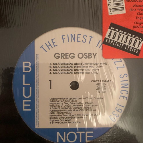 Greg Osby Mr. Gutterman vinyl used, jazz