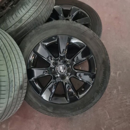 Mini 17" genuine black rims with Hankook Ventus tires like new