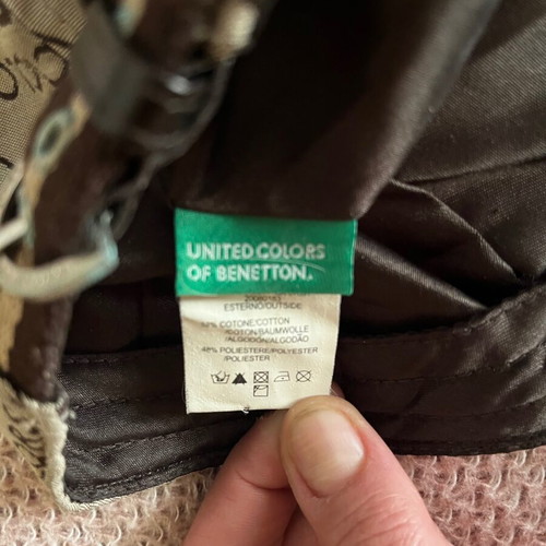 Benetton women's joker hat like new, beige, size 58