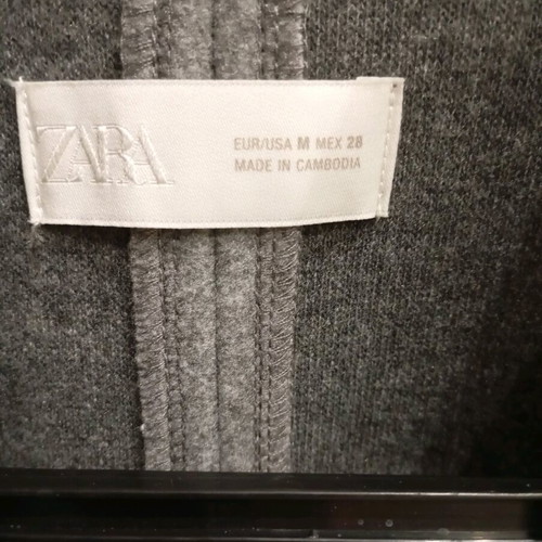 Oversized cross coat Zara like new, gray, size M