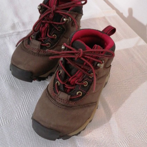 Timberland leather boots used, brown, size 27