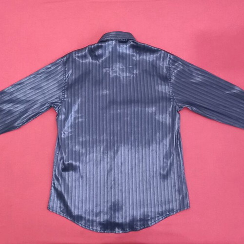 Long-sleeve shiny shirt like new, size M, purple