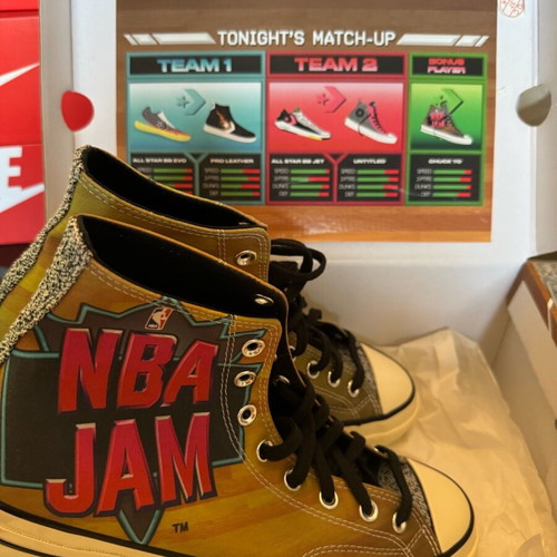 Converse Chuck NBA Jam Hi sneakers new, brown and turquoise, size 43