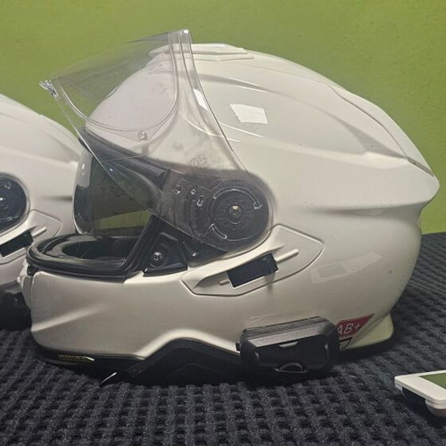 Shoei GT Air 2 helmets used, sizes L and XL with intercom