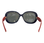 D&G Dolce & Gabbana Oversized Sunglasses D&G 8058, striped blue white red