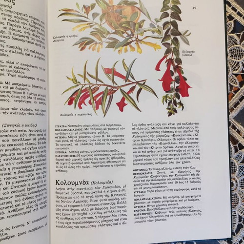 The Plants of the House book like new, Greek hobby