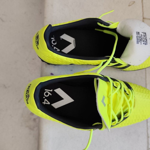 Adidas Ace 16.4 turf shoes as-new, size US8-UK7.5-EU41 1/3 men, yellow
