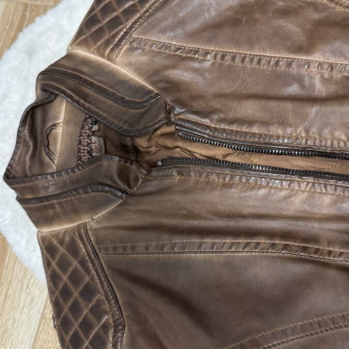 Attrattivo leather jacket brown size L like new
