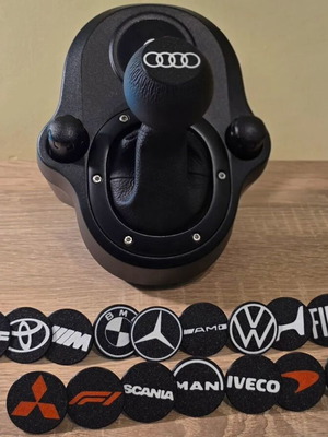 Logitech G Shifter Knob Caps Logo Collection 3D Printed, pack of 5