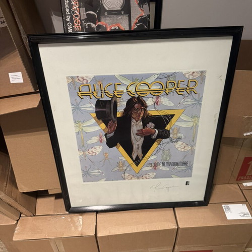 Alice Cooper Welcome to Nightmare Lithograph signed, like new