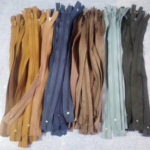 Optilon (Opti) zippers pack of 71, assorted colors