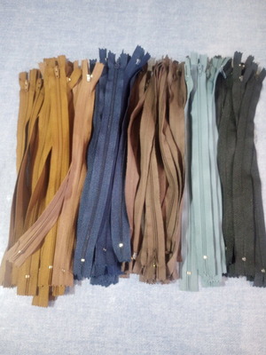 Optilon (Opti) zippers pack of 71, assorted colors