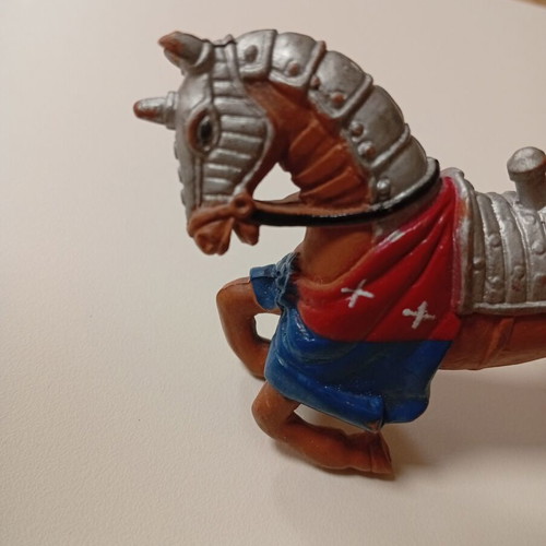 Plastoy Medieval Knights Horse figure used, PVC