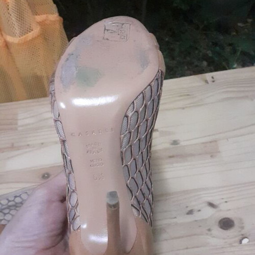 Casadei vintage suede pumps like new, beige, size 36.5