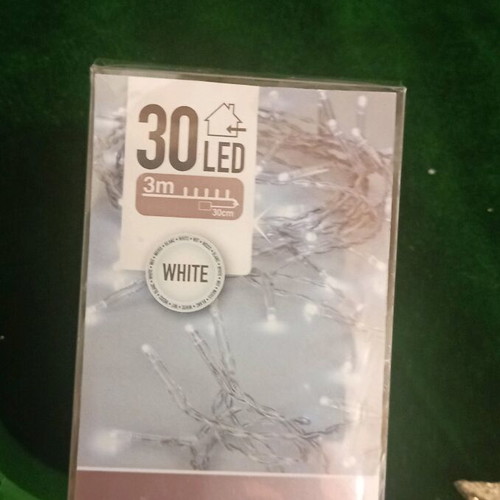Christmas LED lights like new, set with tree and star