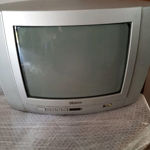 Vintage 14-inch Funai TV used, functional