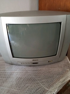 Vintage 14-inch Funai TV used, functional