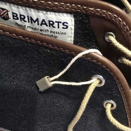 Brimarts suede sneakers used, dark blue and brown, size 44