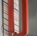 Vintage school bag with retro football design